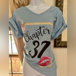 37th Birthday V-Neck T-Shirt - Women’s Birthday Gift - 37 years